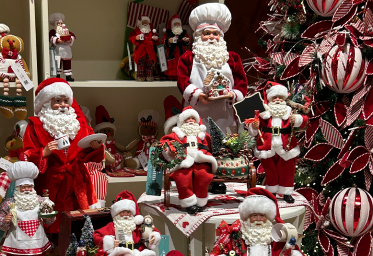 escolher enfeites de Natal
