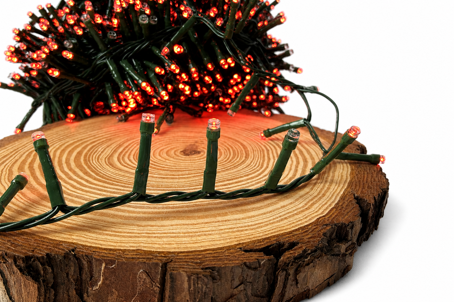 Cordão de Led Colorido Strobo 40m – Vermelho