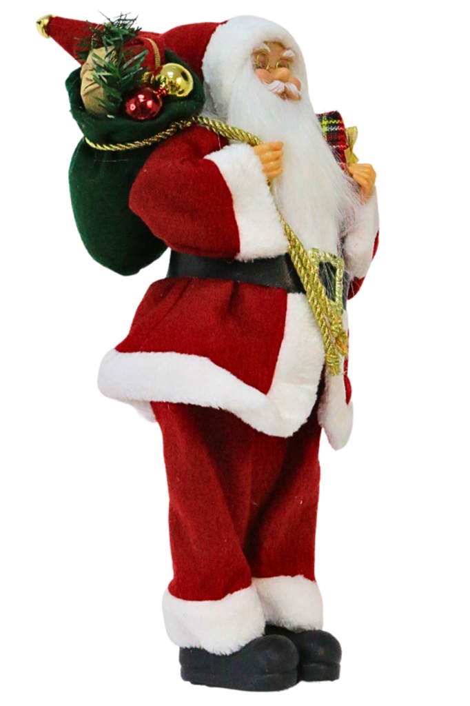 Papai Noel Decorativo Vermelho e Branco