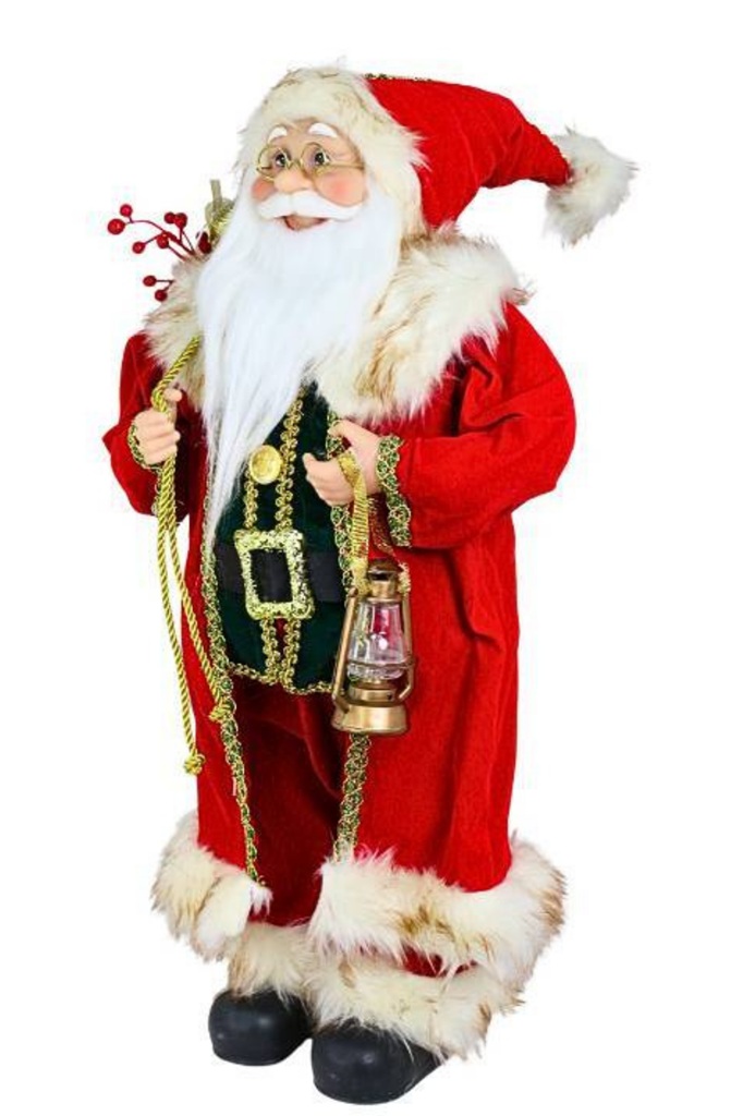Papai Noel Decorativo Vermelho e Verde