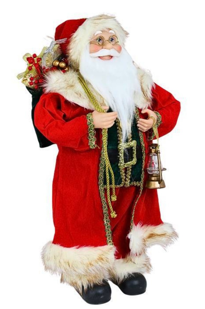 Papai Noel Decorativo Vermelho e Verde