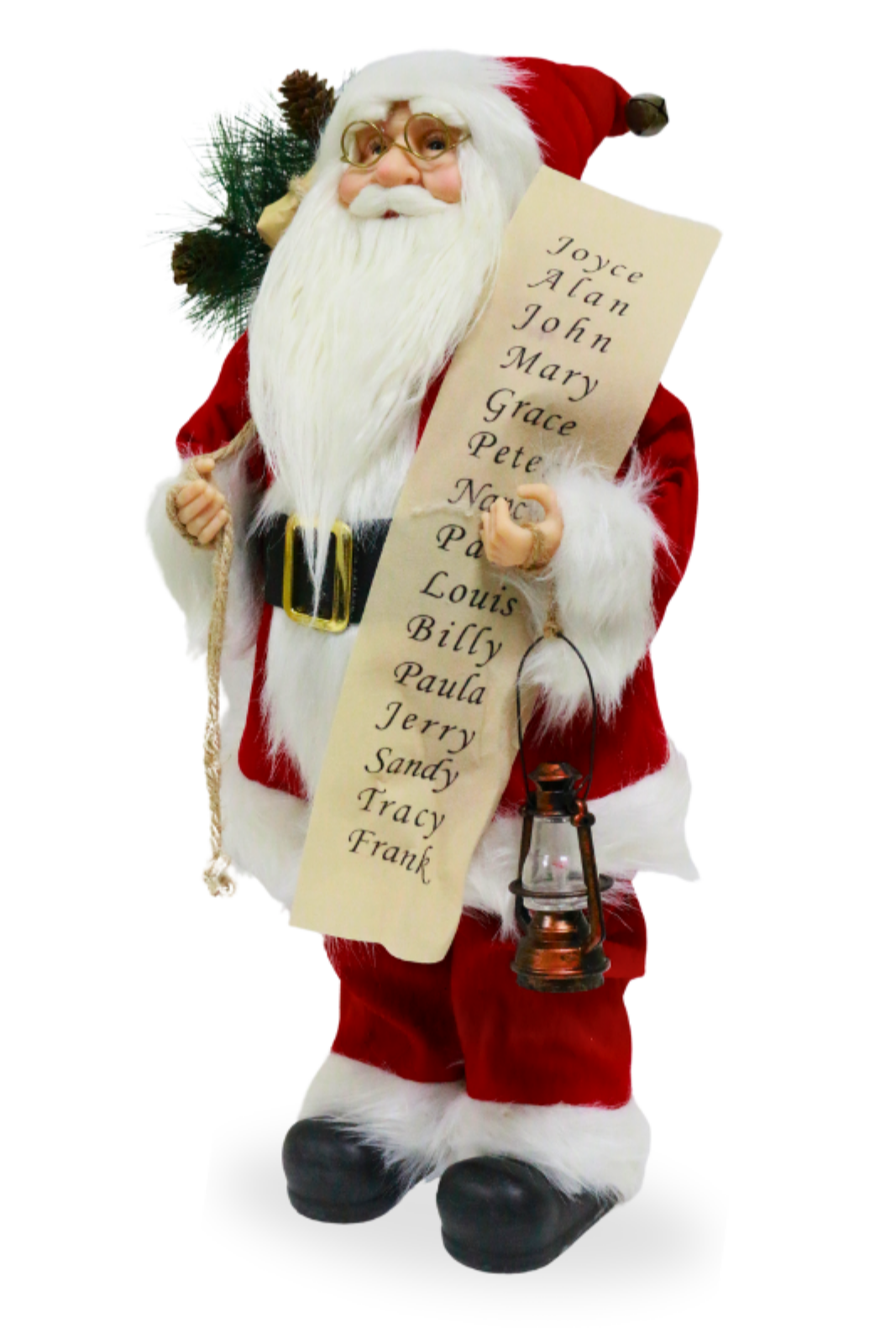 Papai Noel Decorativo Vermelho e Branco